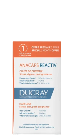 Ducray Anacaps - Reactiv Integratore Capelli Caduta Occasionale, 90 capsule