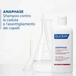 Ducray Anaphase Shampoo contro la Caduta e Crescita dei Capelli Anti-Caduta Caduta Occasionale Reattiva, 200ml