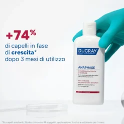 Ducray Anaphase - Shampoo contro la caduta e l'assottigliamento dei capelli, 400 ml