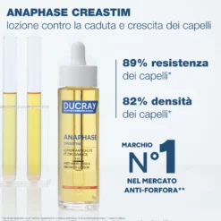 Ducray Creastim Reactiv - Lozione Trattante Contro la Caduta dei Capelli Anti-Caduta Occasionale con Creatina, 60ml
