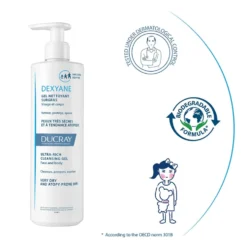 Ducray Dexyane - Gel Detergente Surgras Pelle Secca Tendenza Atopica, 400ml
