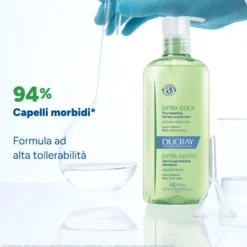 Ducray Extra-Delicato - Shampoo Dermo-protettivo per Tutta la Famiglia, 400ml