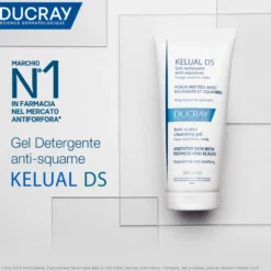 Ducray Kelual DS - Gel Detergente Anti Squame Anti-Irritazione Anti-Secchezza, 200ml