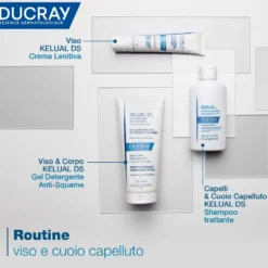 Ducray Kelual DS - Gel Detergente Anti Squame Anti-Irritazione Anti-Secchezza, 200ml