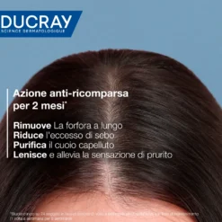 Ducray Kelual Squanorm - Shampoo Trattante Regolatore Forfora Grassa, 200ml