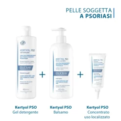 Ducray Kertyol P.S.O. - Shampoo Trattante Riequilibrante Trattamento contro la Psoriasi, 125ml