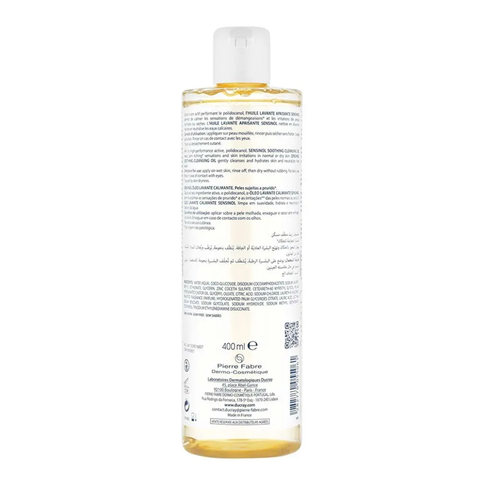 Ducray Sensinol - Olio Detergente Lenitivo Corpo, 400ml