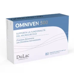 Dulac Omniven 500 - Integratore per il microcircolo e la circolazione venosa, 80 compresse