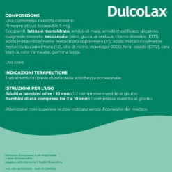 Dulcolax Compresse 5mg Bisacodile Trattamento Stitichezza Occasionale, 40 Compresse Rivestite