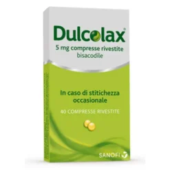 Dulcolax 5mg Bisacodile Stitichezza Occasionale, 40 Compresse Rivestite