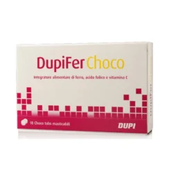 Dupi DupiFer Choco Integratore Alimentare, 18 Choco Tabs