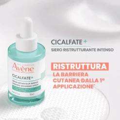 Eau Thermale Avène Cicalfate+ Siero Ristrutturante Intenso Lenitivo Idratante, 30ml
