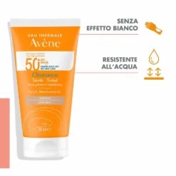 Eau Thermale Avène Cleanance - Colorato SPF50+ Solare Viso Pelli Grasse con Imperfezioni,50ml