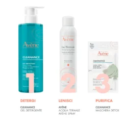 Eau Thermale Avène Cleanance - Maschera Detox per Pelle Sensibile con Imperfezioni, 50ml