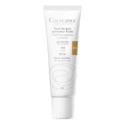 Eau Thermale Avène Couvrance - Fondotinta Correttore Fluido SPF20 Miele 4.0, 30ml