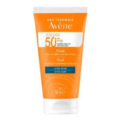 Eau Thermale Avène Fluido SPF 50+ Solare Viso per Pelli Sensibili Normali e Miste, 50ml
