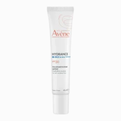 Eau Thermale Avène Hydrance BB Ricca Crema Idratante Colorata Perfezionatrice SPF30 Uniforma e Idrata Effetto Glow Pelle Secca e Molto Secca, 40ml