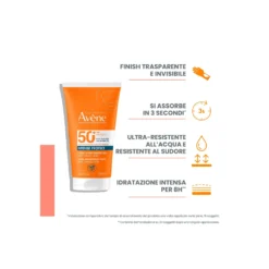 Eau Thermale Avène Intense Protect Fluido Ultra Protezione SPF 50+ Protezione Molto Alta Solare per Pelle Sensibile, 150ml