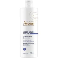 Eau Thermale Avène Latte Doposole Ristrutturante Viso e Corpo per Pelle Sensibile, 400ml