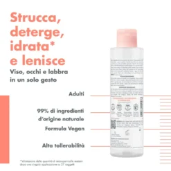 Eau Thermale Avène Les Essentiels - Acqua Micellare Detergente e Struccante, 200ml
