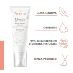 Eau Thermale Avène Tolèrance Control - Balsamo Lenitivo Riequilibrante, 40ml