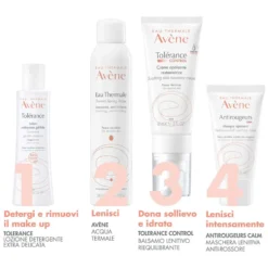 Eau Thermale Avène Tolèrance - Lozione Detergente in Gel Struccante Viso Occhi Labbra, 400ml