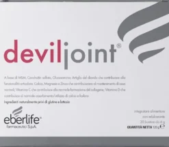 Eberlife Farmaceutici Deviljoint Integratore Ossa Articolazioni e Cartilagini, 20 Bustine