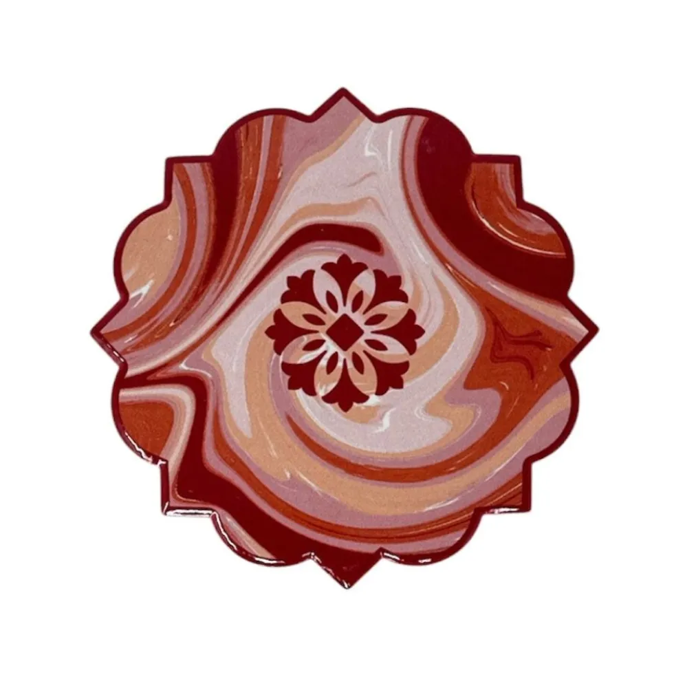 E.FA.S. Colors Roxanne - Sottotutto in ceramica per pentole e bicchieri, 1 pezzo da 13 cm