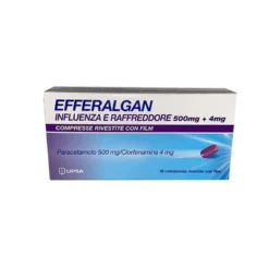 Efferalgan Influenza e Raffreddore 500mg + 4mg, 16 compresse