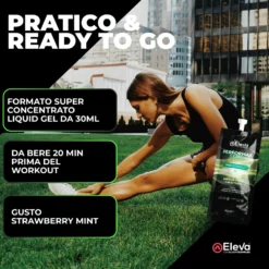 Eleva Performax Start - Integratore pre-allenamento per energia e resistenza, 12 shot da 30 ml
