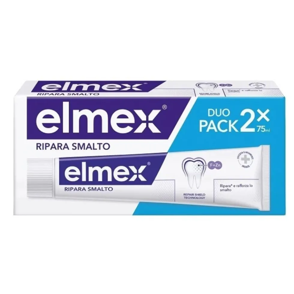 Elmex Opti-Smalto - Ripara Smalto Dentifricio, 2 x 75ml