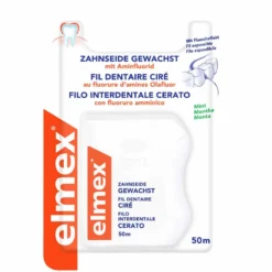 Elmex Protezione Carie - Filo Interdentale Cerato Espandibile, 50m