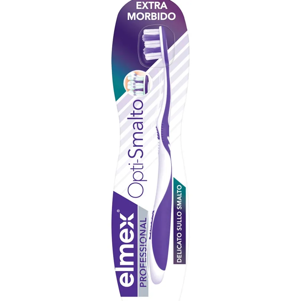 Elmex Spazzolino Professional Opti-Smalto Extra Morbido, 1 Pezzo