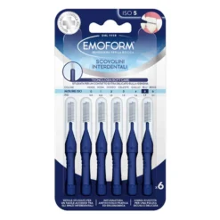 Emoform Scovolino Interdentale ISO 5 PhD 1.7 Colore Blu, 6 Pezzi