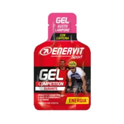Enervit Enervitene Sport Gel al lampone - Gel energetico con caffeina per lo sport, 25 ml