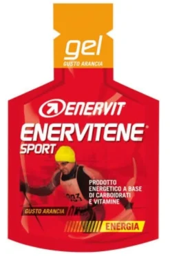 Enervit Enervitene Sport Gel - Gel energetico all'arancia per gli sforzi intensi, 25 ml