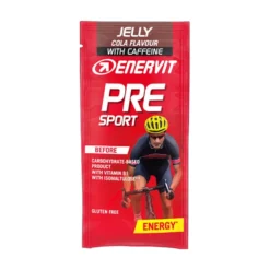 Enervit Pre Sport - Gel energetico al gusto cola con caffeina per prepararsi allo sport, 45 g