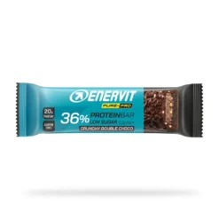 Enervit Pure-Pro 36% - Barretta proteica croccante al doppio cioccolato per il recupero, 55 g