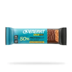 Enervit Pure-Pro 50% Caramello Salato - Barretta proteica per la massa muscolare, 55 g