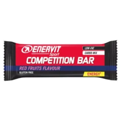 Enervit Sport Barretta da competizione ai frutti rossi - Barretta energetica ricostituente, 30 g