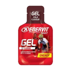 Enervit Sport Gel Gusto Cola - Gel energetico per lo sforzo intenso e prolungato, 25 ml