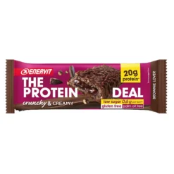 Enervit The Protein Deal - Barretta proteica al gusto brownie per la funzionalità muscolare, 55 g