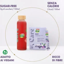 EnerZona Care - DIET Integratore Controllo del Senso di Fame Gusto Frutti di Bosco, 20 Bustine