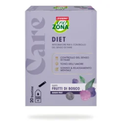 EnerZona Care - DIET Integratore Controllo del Senso di Fame Gusto Frutti di Bosco, 20 Bustine