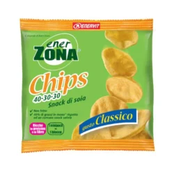 EnerZona Chips gusto classico - Snack di soia per uno spuntino bilanciato, 1 sacchetto da 23 g