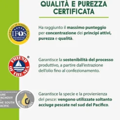 EnerZona Omega 3 RX Integratore di EPA e DHA, 110 Capsule x 1g