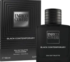 Enrico Coveri Black Contemporary Eau de Toilette Profumo Uomo Intenso, 100ml