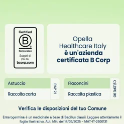 Enterogermina 2 Miliardi/5ml Sospensione Orale Ripristino Flora Microbica Intestinale, 20 Flaconcini
