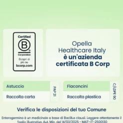 Enterogermina 2 Miliardi/5ml Sospensione Orale Ripristino Flora Microbica Intestinale, 10 Flaconcini