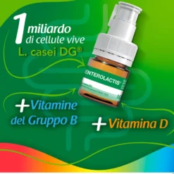Enterolactis Bevibile Bambini Integratore, 12 Flaconcini x 10ml